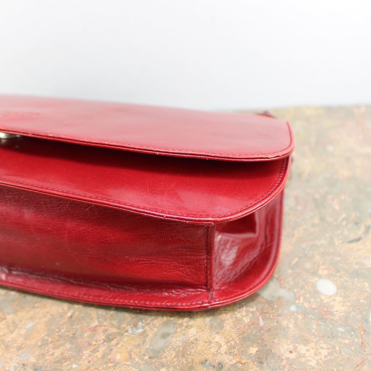 PRADA LOGO LEATHER CHAIN SHOULDER BAG MADE IN ITALY/プラダロゴ