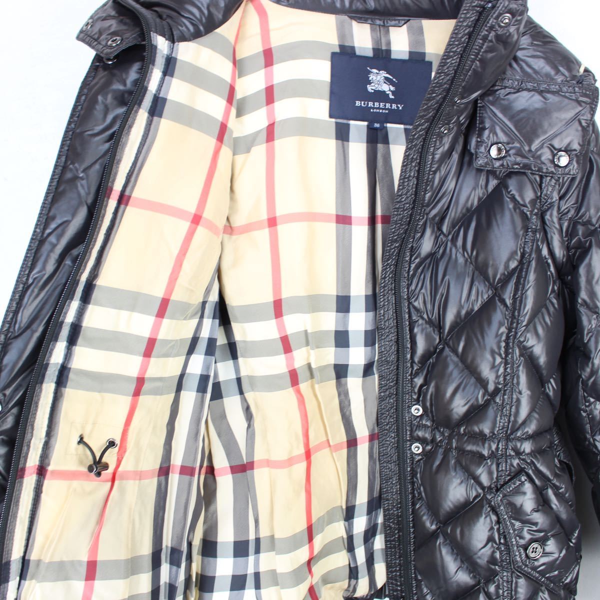 BURBERRY LONDON FOODED QUILTING DOWN JACKET/バーバリーロンドンフーデッドキルティングダウンジャケット_画像7