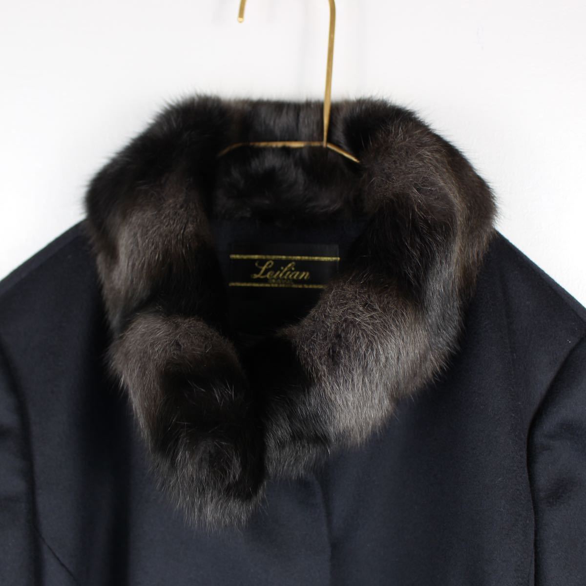 LEILIAN CASHMERE100% SQUIRREL FUR LONG COAT MADE IN JAPAN/レリアン