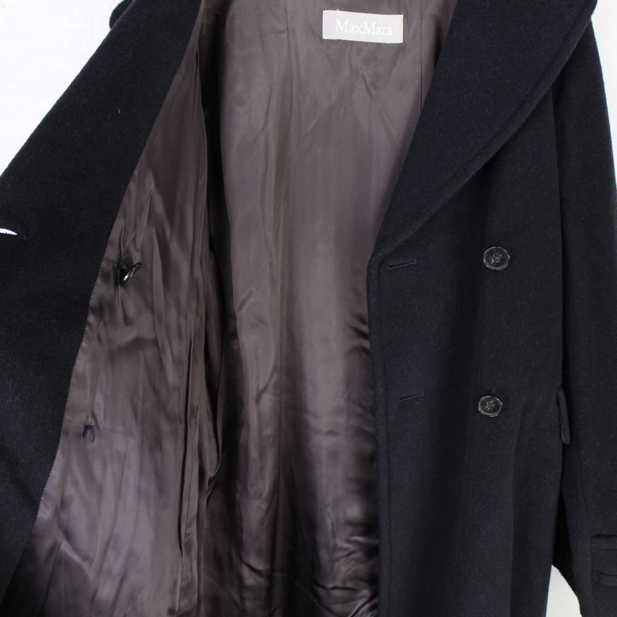 Max Mara WOOL BELTED COAT MADE IN ITALY/マックスマーラウールベルテッドコート