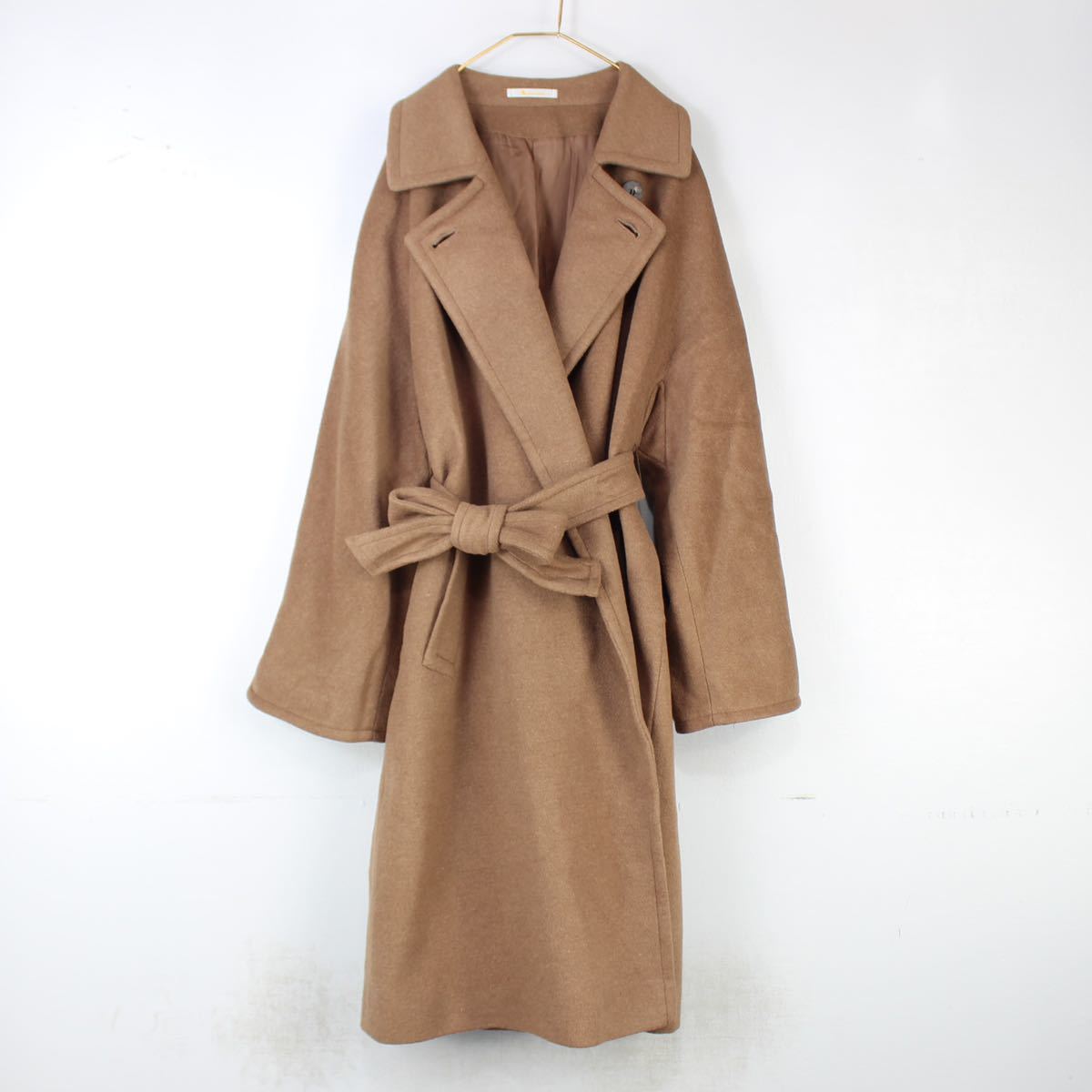 Aquascutum WOOL BELTED COAT MADE IN JAPAN/アクアスキュータムウール