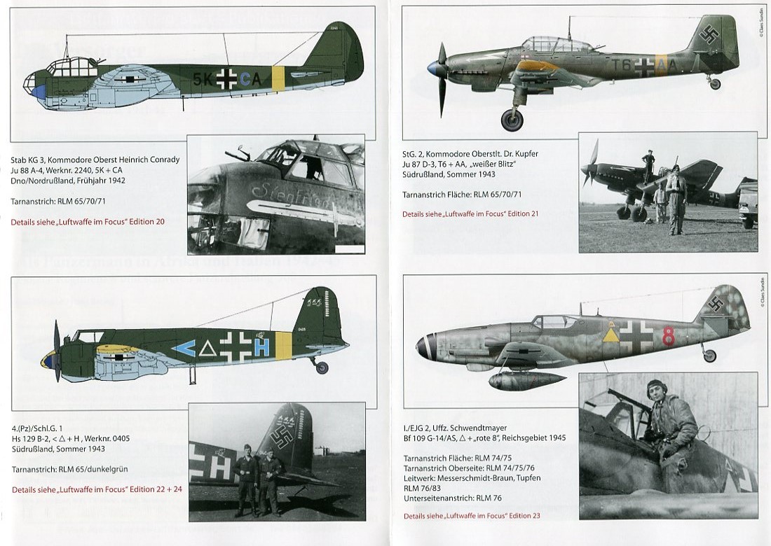 1/48 Startデカール　Ju 88A/Ju 87D/Hs 129B/Bf 110G/Bf 109E,F,G/Fw 190A_画像3