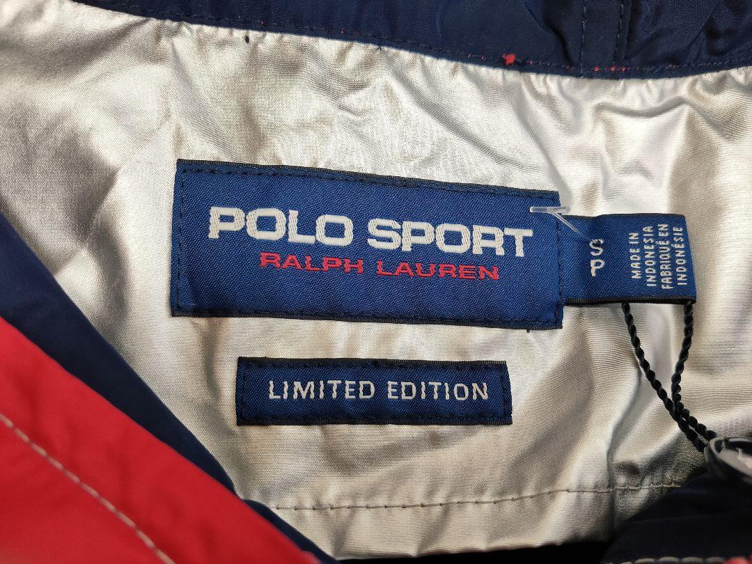 S 新品！ラルフローレン ポロスポーツ スウィングトップ ナイロンジャケット POLO SPORT LIMITED EDITION 復刻 93 92 シルバー 90s_画像7