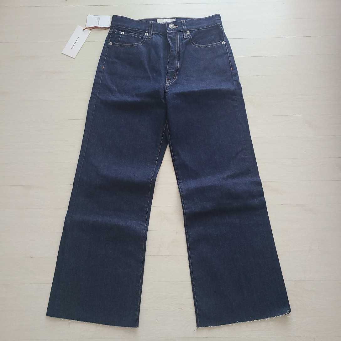 低価格で大人気の 新品タグ付き ワイドクロップデニム インディゴ