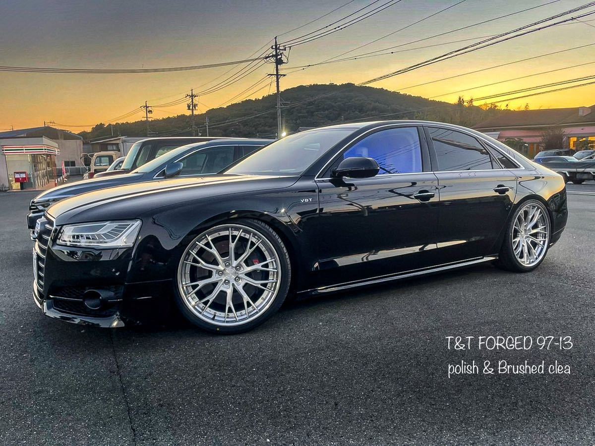 23インチ 4本セット T&T forged 鍛造 ホイール アウディ 全車種に対応 S5 S6 S7 S8 A5 A6 A7 A8 RS3 RS4 RS5 RS6 RS7 RS等にオーダーで作製_画像3