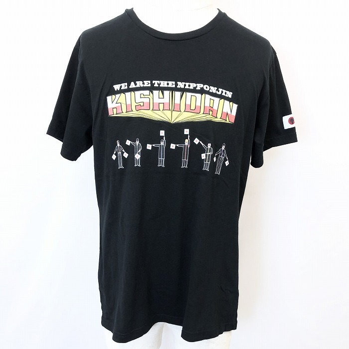 氣志團現象2012 激的バーニングライブハウスツアー キシダン XL メンズ Tシャツ 両面プリント 音楽 丸首 半袖 日本製 綿100% ブラック 黒_画像1