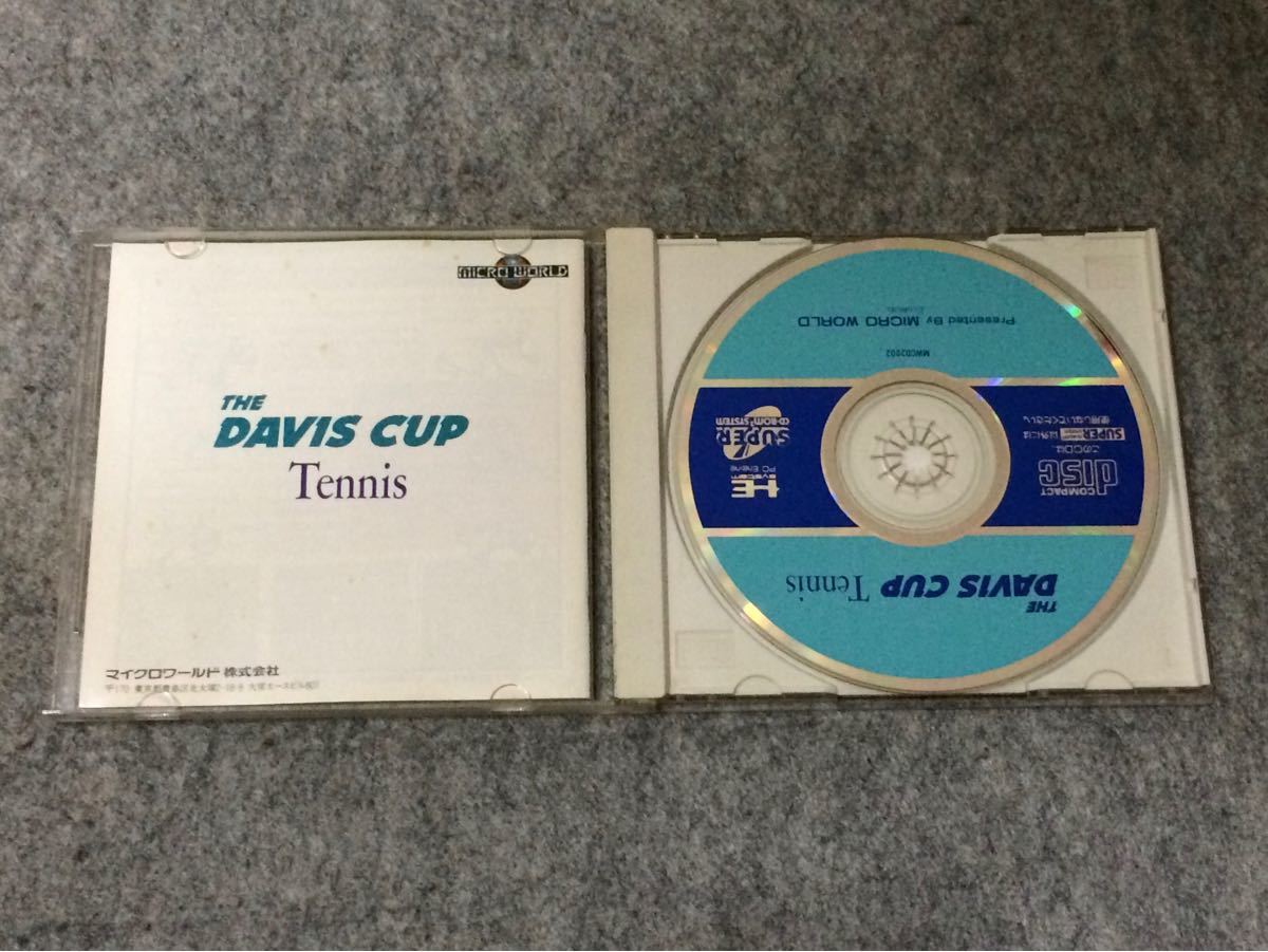 PCエンジン SUPER CD-ROM ザ・デビスカップテニス THE DAVIS CUP TENNIS