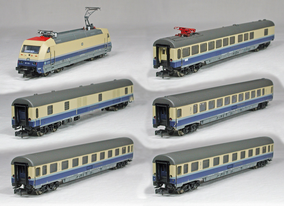 人気激安 MINITRIX #16082.001 DB-AG(ドイツ鉄道 #15860.001 + 外国車輌