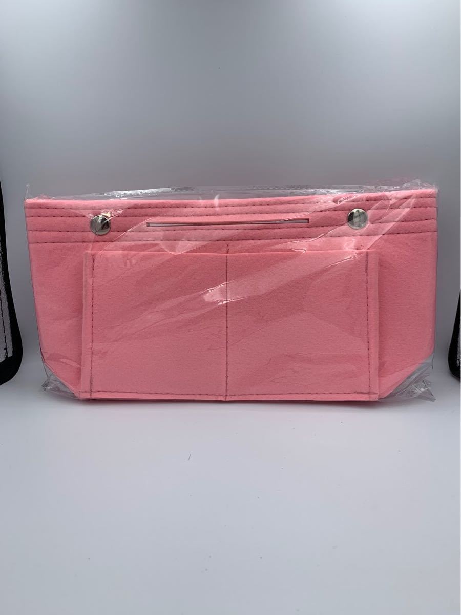 バッグインバッグ インナーバッグ フェルト 軽量 大容量 バックインバック ピンク レディース 男女兼用 メンズ