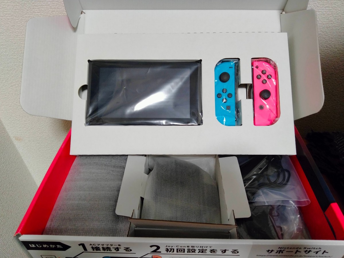 任天堂 Nintendo Switch JOY-CON ネオンブルー/ネオンレッド 4902370542912 スイッチ