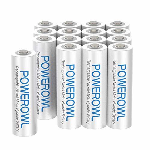 格安 Powerowl単4形充電式ニッケル水素電池16個セット 大容量 自然放電抑制 環境保護_画像1
