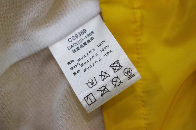 *champion/ Champion reverse side nappy coach jacket size150cm Kids yellow color kids old clothes used*