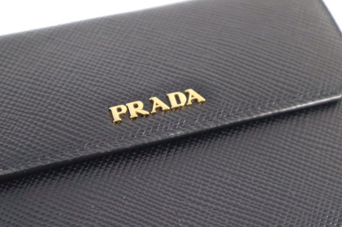 シーリングライト PRADA プラダ 財布 札入れ カード入れ レザー ロゴ