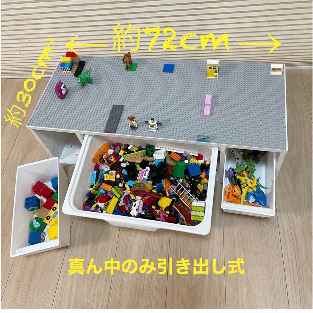 5段 トミカ棚付レゴプレイラック キャスター付 収納ボックス3 5段 トミカ棚付レゴプレイラック キャスター付 収納ボックス3