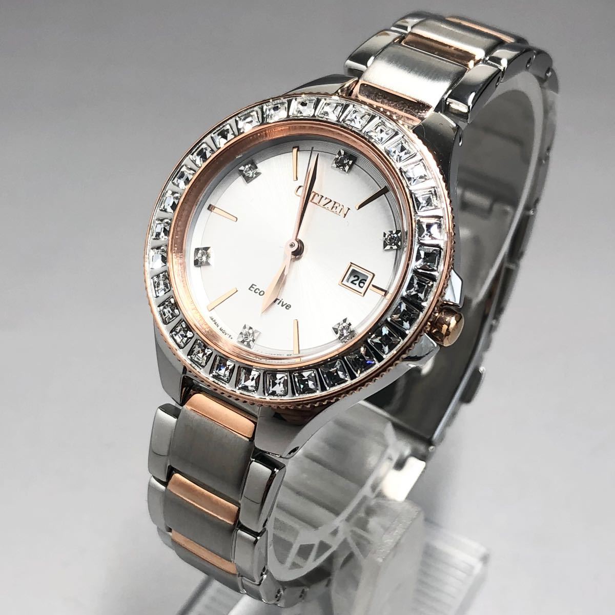 新品】CITIZEN/シチズン エコドライブ スワロフスキー 新品】CITIZEN/シチズン エコドライブ スワロフスキー