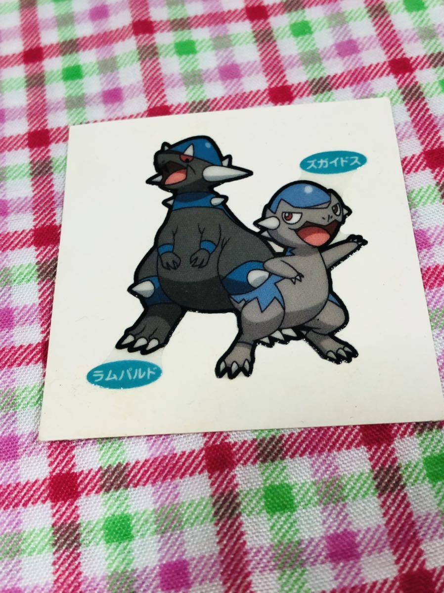 ポケモンパン デコキャラシール ツイン ズガイドス ラムパルド_画像1