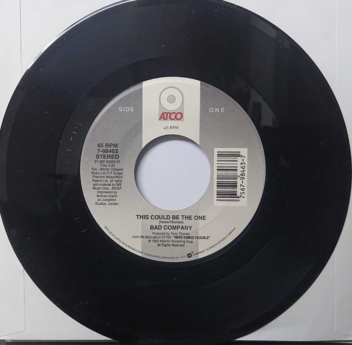 ☆BAD COMPANY/THIS COULD BE THE ONE'1992USA ATCO7INCH_画像1