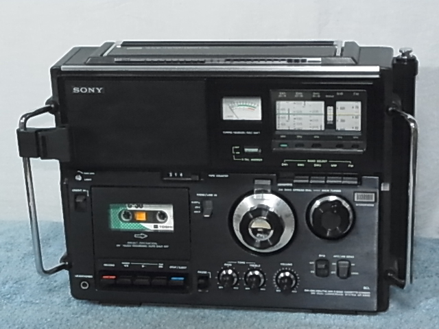 SONY [CF-5950] radio-cassette disassembly * maintenance * adjusted, have been cleaned goods FM76~95MHz till reception possibility control 21020101