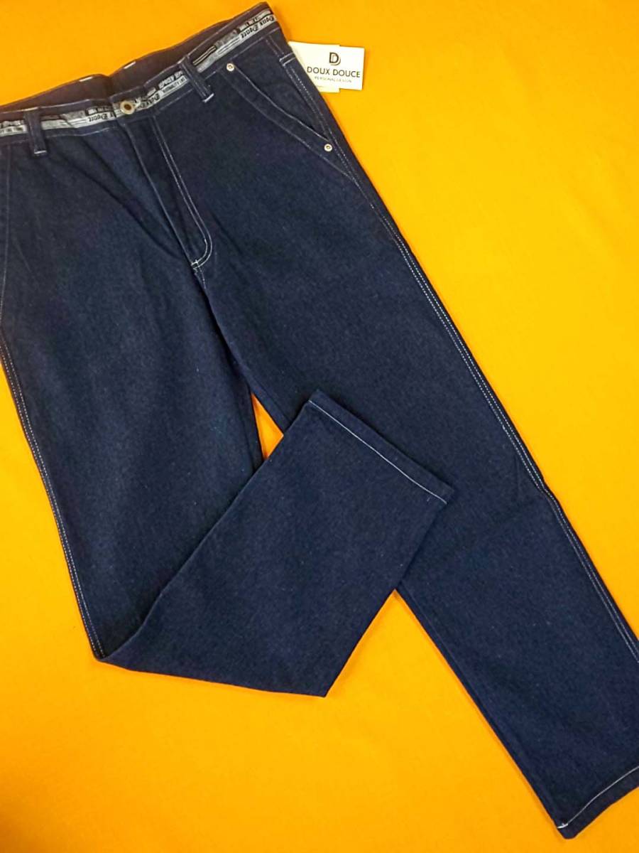 DOUX DOUCE Duke ste.- che new goods SALE!! half-price 50%OFFno- tuck stretch jeans Denim pants W94 317198-95