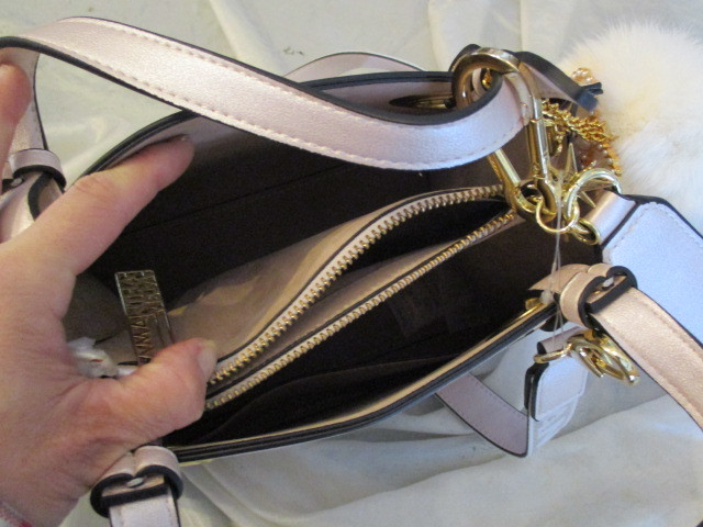 #Samantha Vega 2WAY сумка на плечо ручная сумочка кожа не использовался хранение товар с гарантией розовый × Gold #