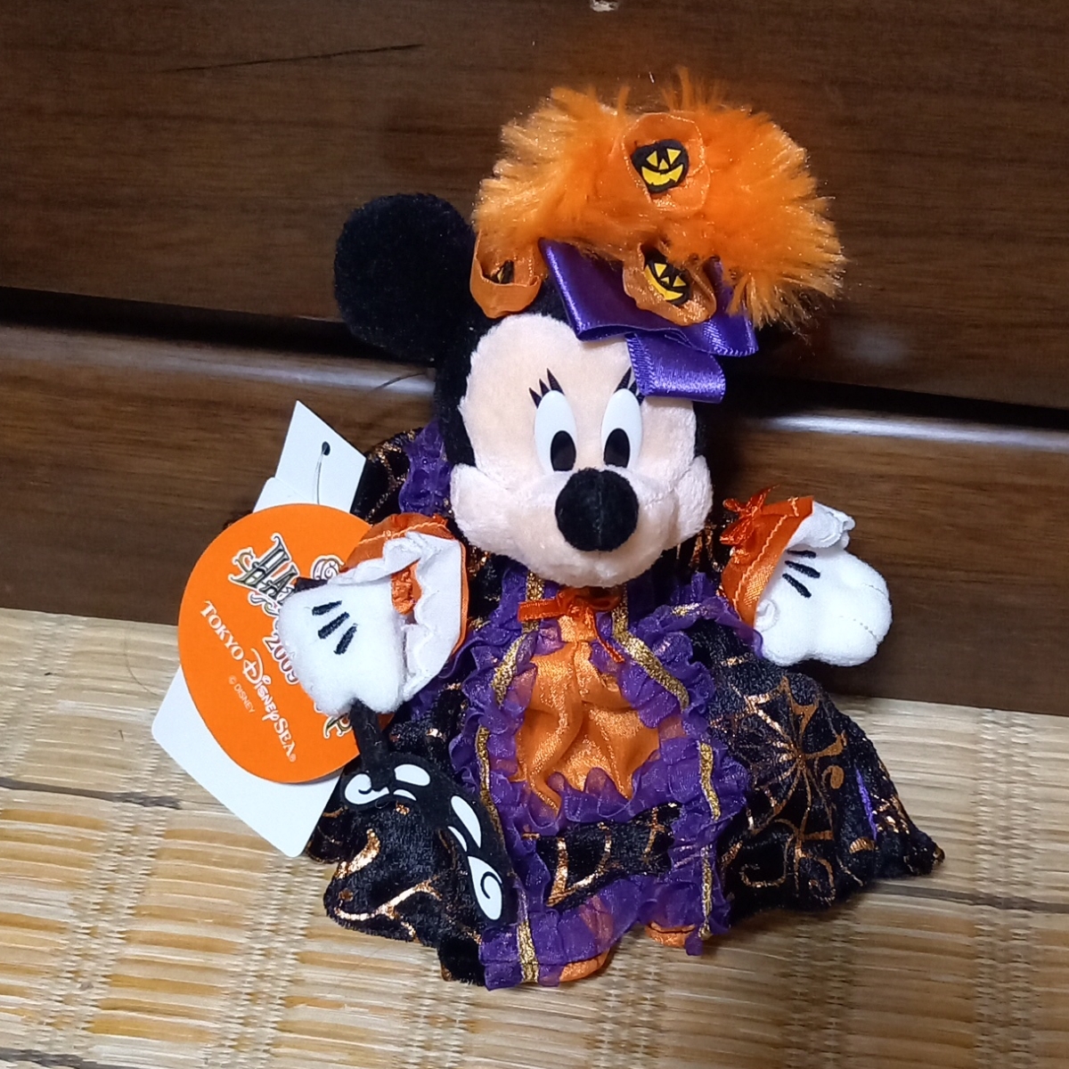 ミニーマウスぬいぐるみバッジ ディズニー 東京ディズニーシー ハロウィン2009