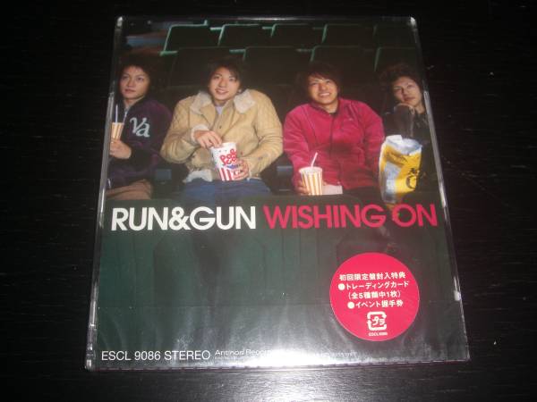 CD　RUN&GUN　『 WISHING ON 』　初回　マキシ　廃盤　　未開封_画像1