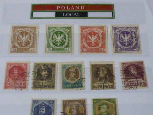ポーランド 切手 №2 LOCAL 1914年 航空 2種完 未 済・他 計 16点 