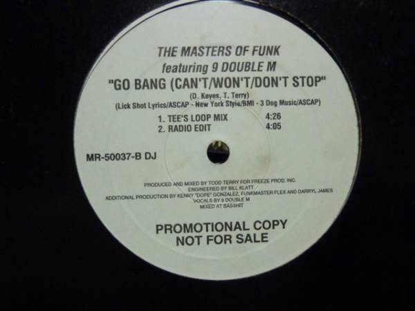 【us original】the masters of funk/go bang/nine/9 double m_画像1