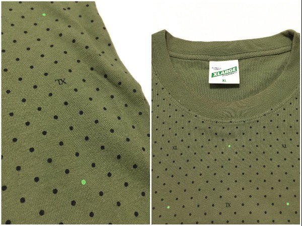 XLARGE XLarge Polka точка общий рисунок футболка полька-дот XL оливковый 