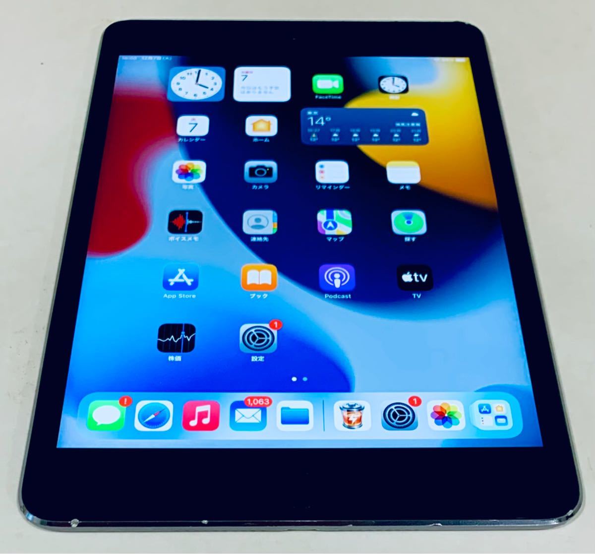 【ios最新15! 】 iPad mini 4 MK6J2J/A グレー Wi-fi可 新品カバー 保護フィルム付き 