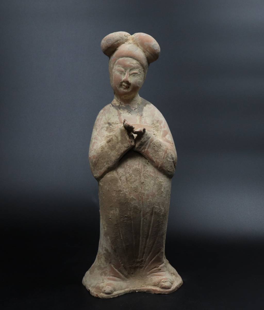 中古品 送料無料　本物保証 唐時代三彩俑　中国古玩 彫刻/オブジェクト