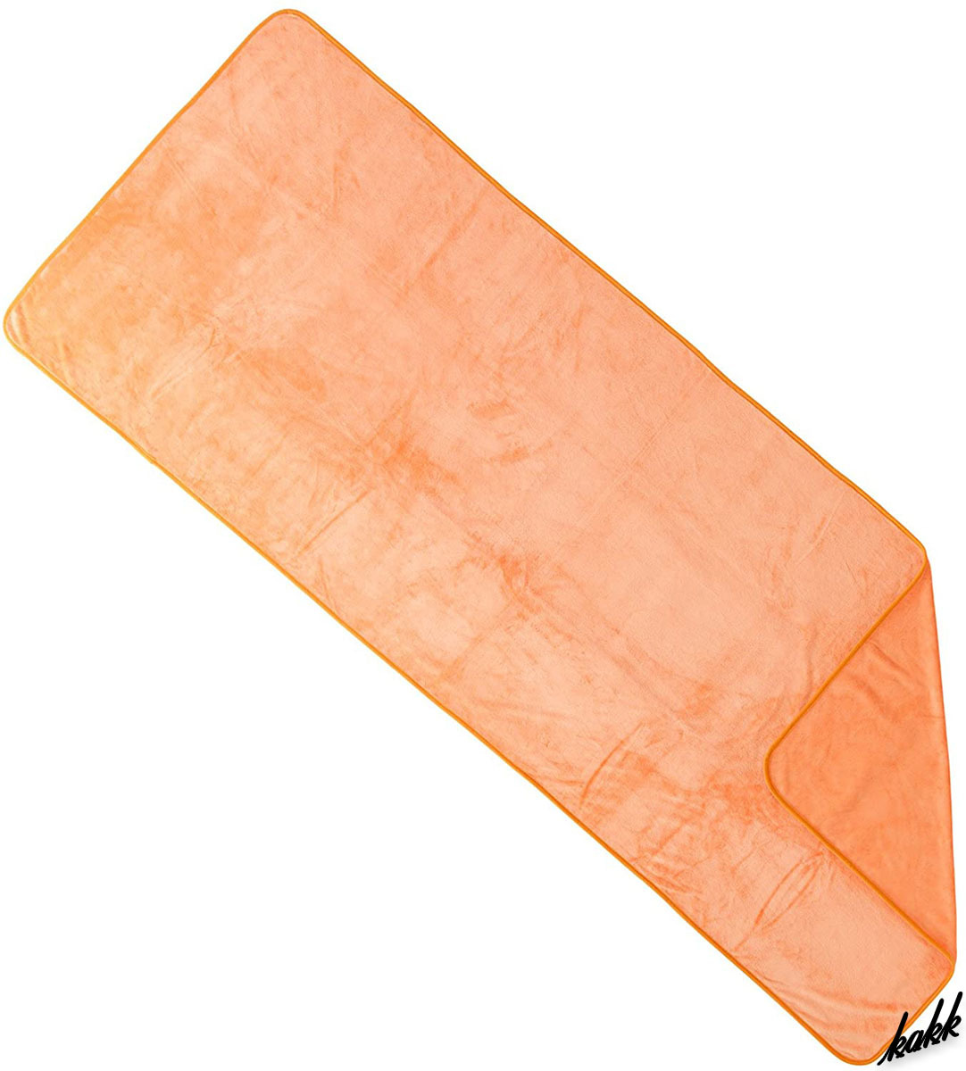 【マットにピッタリ】 ヨガ タオル 185×70cm 丸洗いOK 速乾 吸水 さらさら 滑りにくい ホットヨガ スタジオ フィットネス オレンジ