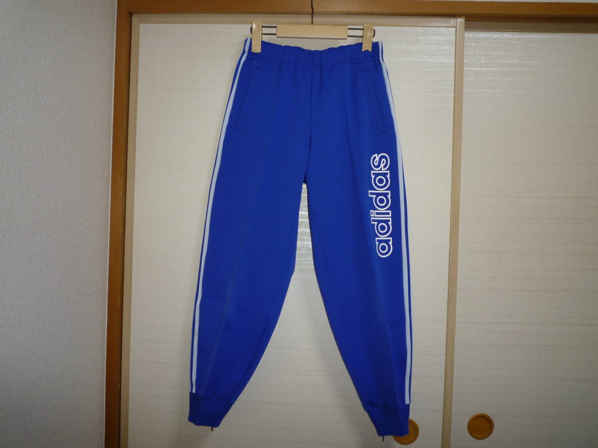 宅配便配送 アディダス ジャージパンツ 青×白 Mサイズ アディダス