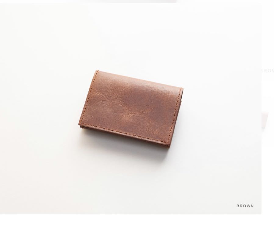 MINIMALIGHT PLAY WALLET LEATHER RAKUDA ブラウンカラー | bioimune