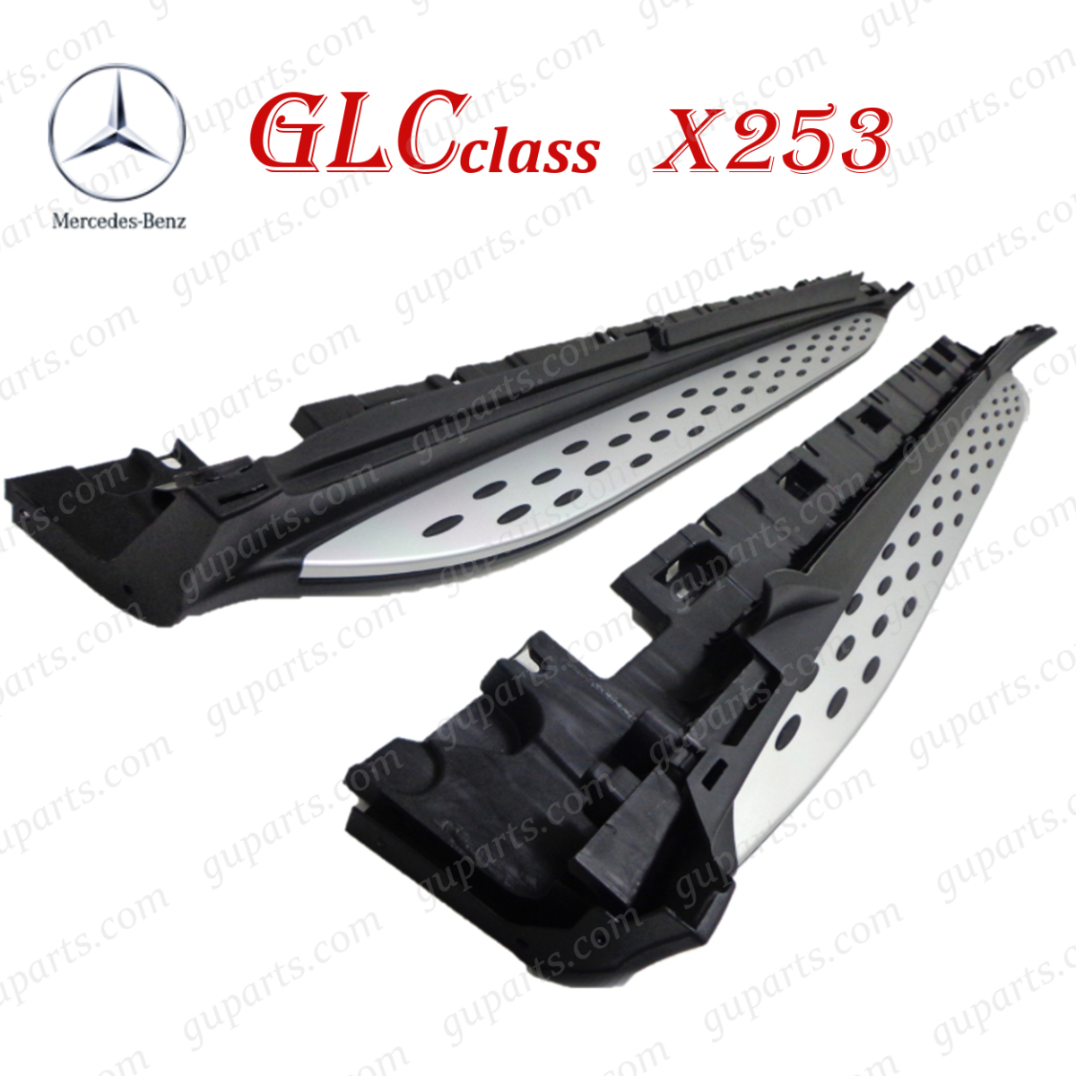 ベンツ GLC X253 GLC250 253946C 2016～ アルミ 付 左 右 サイド ステップ スポイラー ランニングボード エアロ パーツ ボディ キット_画像1