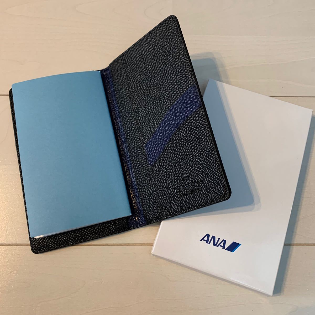 未使用 ANA 全日空 SUPER FLYERS スーパーフライヤーズ 手帳カバー カードケース 2個セット Novelty Notebook Cover  Card Case 2pcs ANA 手帳ケース