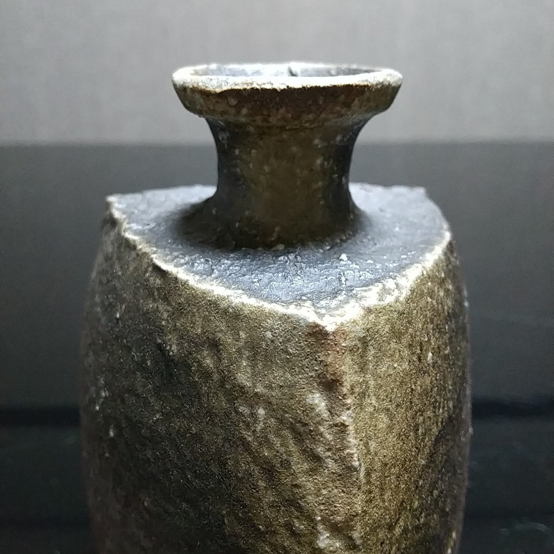 【備前焼 徳利①】とっくり 花入 Bizen ware sake bottle ( 送料無料！)