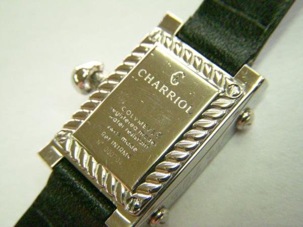 * Tochigi shop![CHARRIOR] Charriol june-b Mini integral 704 diamond leather belt specification! lady's wristwatch *