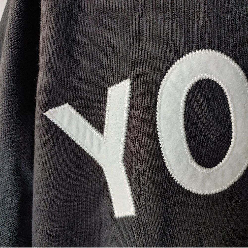 着用1日 美品★Y-3 ワイスリー*L 黒*19AW/M YOHJI LETTERS TRACK JACKET YOHJI YAMAMOTO トラックジャケット ジャージ バックロゴ ブルゾン_画像7