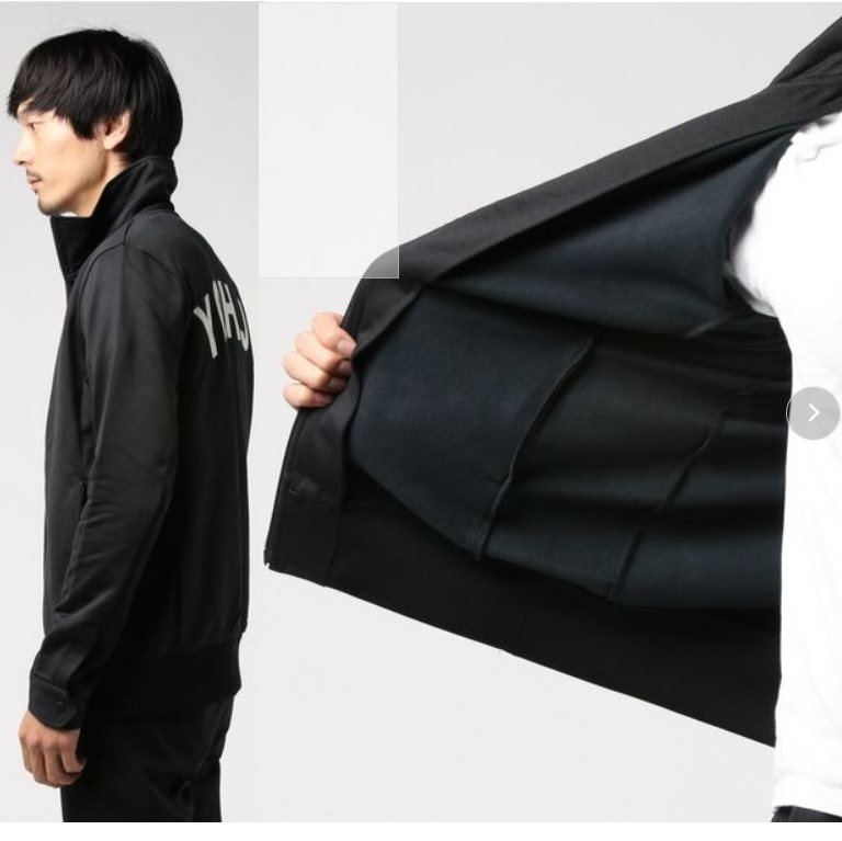 着用1日 美品★Y-3 ワイスリー*L 黒*19AW/M YOHJI LETTERS TRACK JACKET YOHJI YAMAMOTO トラックジャケット ジャージ バックロゴ ブルゾン_画像3