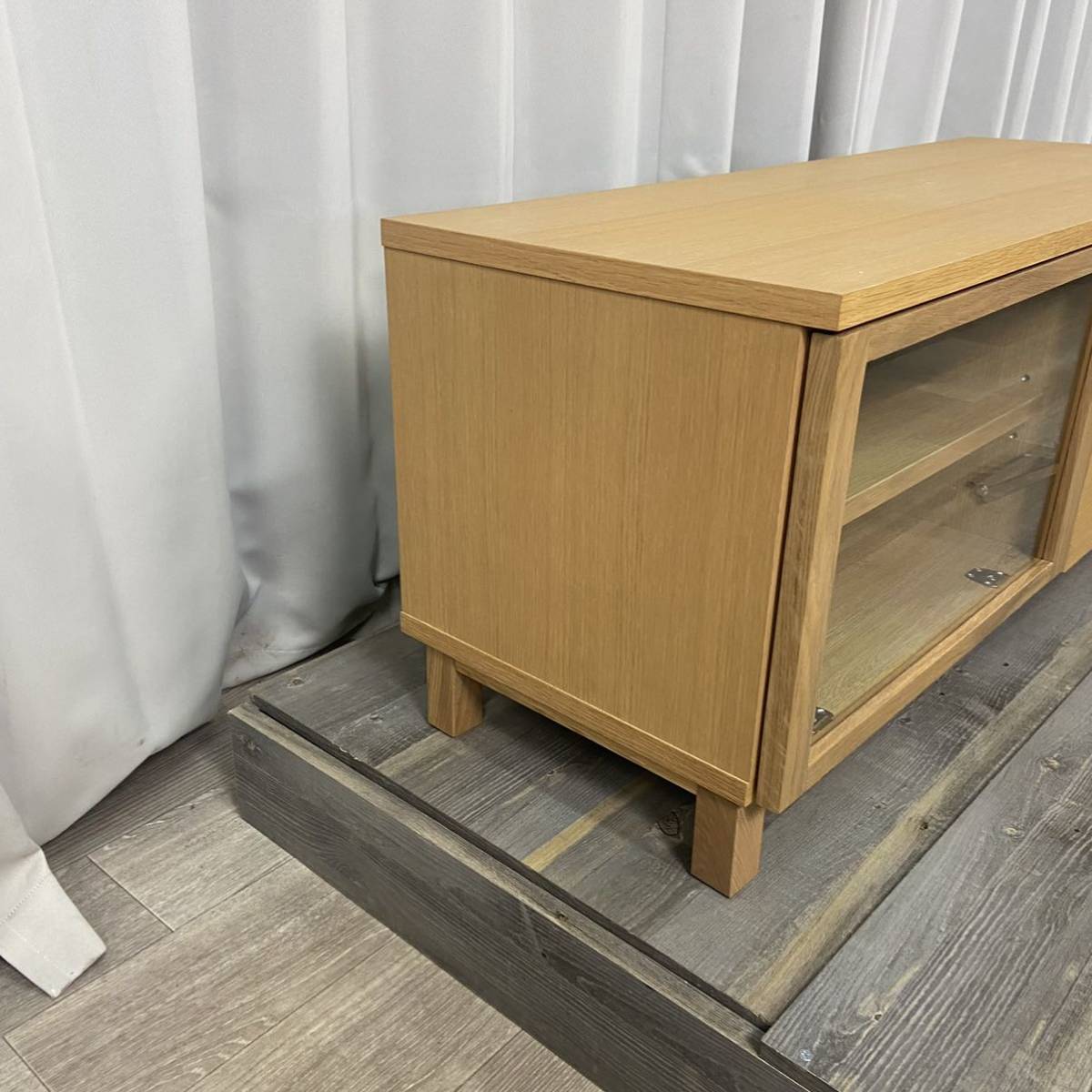 GW99 無印良品 オーク材 テレビボード 幅110cm AVラック GW99 無印良品 オーク材 テレビボード 幅110cm AVラック