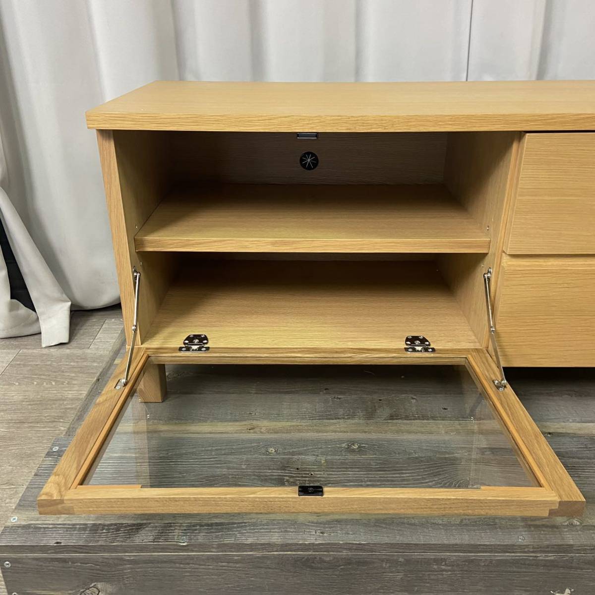 GW99 無印良品 オーク材 テレビボード 幅110cm AVラック GW99 無印良品 オーク材 テレビボード 幅110cm AVラック