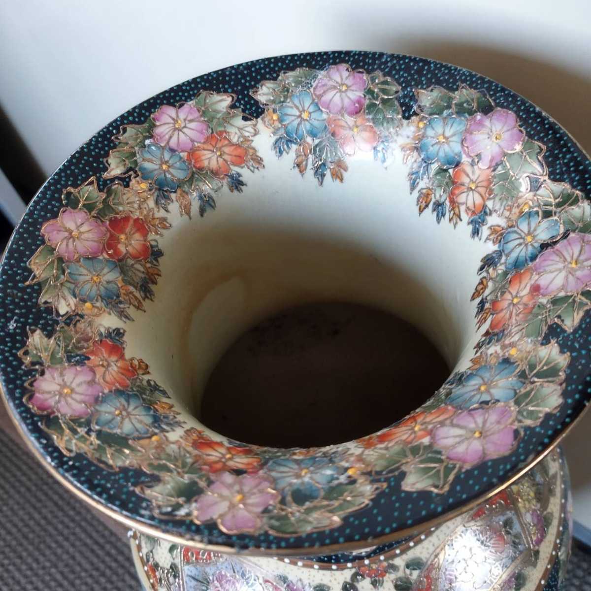 中国美術 飾り壺 花瓶 大型 風林火山 薩摩焼 コレクション 置物 