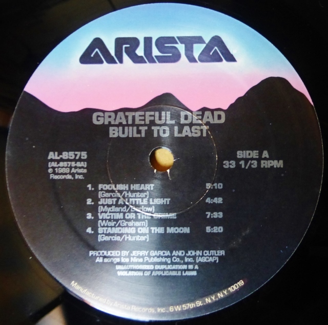 GRATEFUL DEAD「BUILT TO LAST」米ORIG [ARISTA] ステッカー有シュリンク美品_画像5