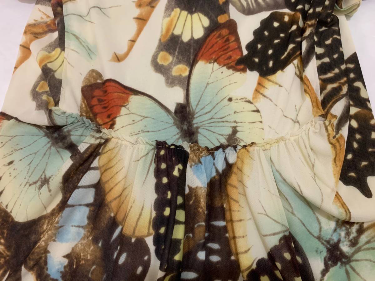 vivienne tam ヴィヴィアンタム　ワンピース　dress 蝶々　butterfly マルチカラー　アーカイブ　archive　ネット　メッシュ_画像9