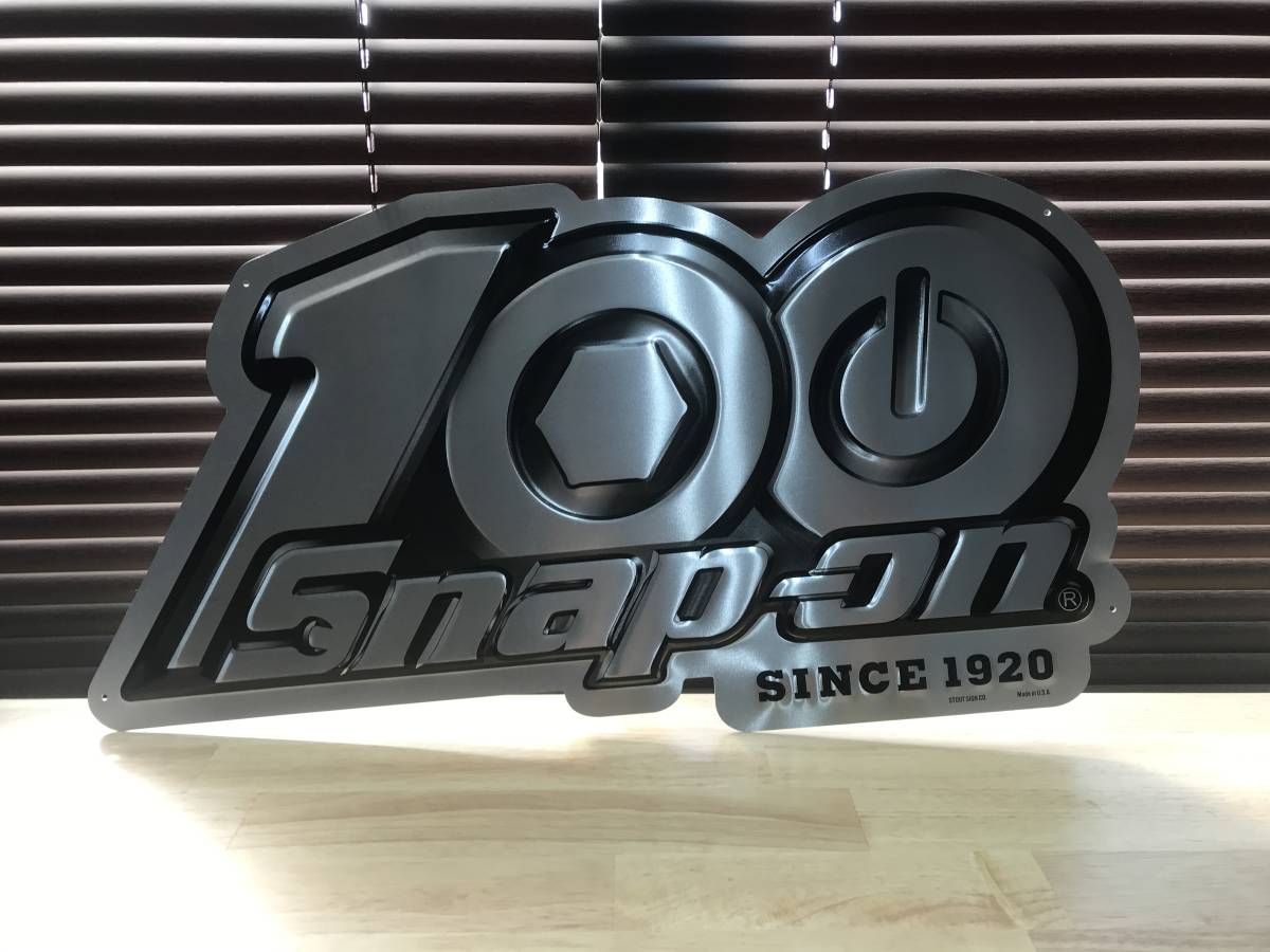 スナップオン ロゴ 看板 プレート Snap-on 100周年記念品 非売品