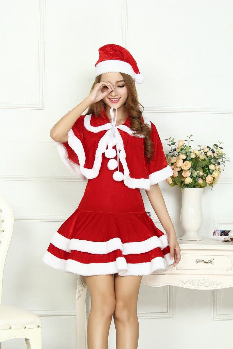 コスプレ衣装 サンタクロース クリスマスコスプレ コスプレ サンタコス サンタ 赤サンタ セット ワンピース 可愛い かわいい