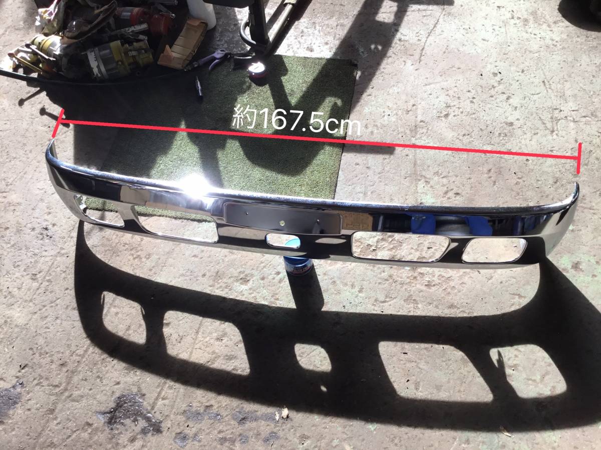  Hino Dutro plating front bumper N 211228 same day shipping possible Yahoo auc 171×26×25