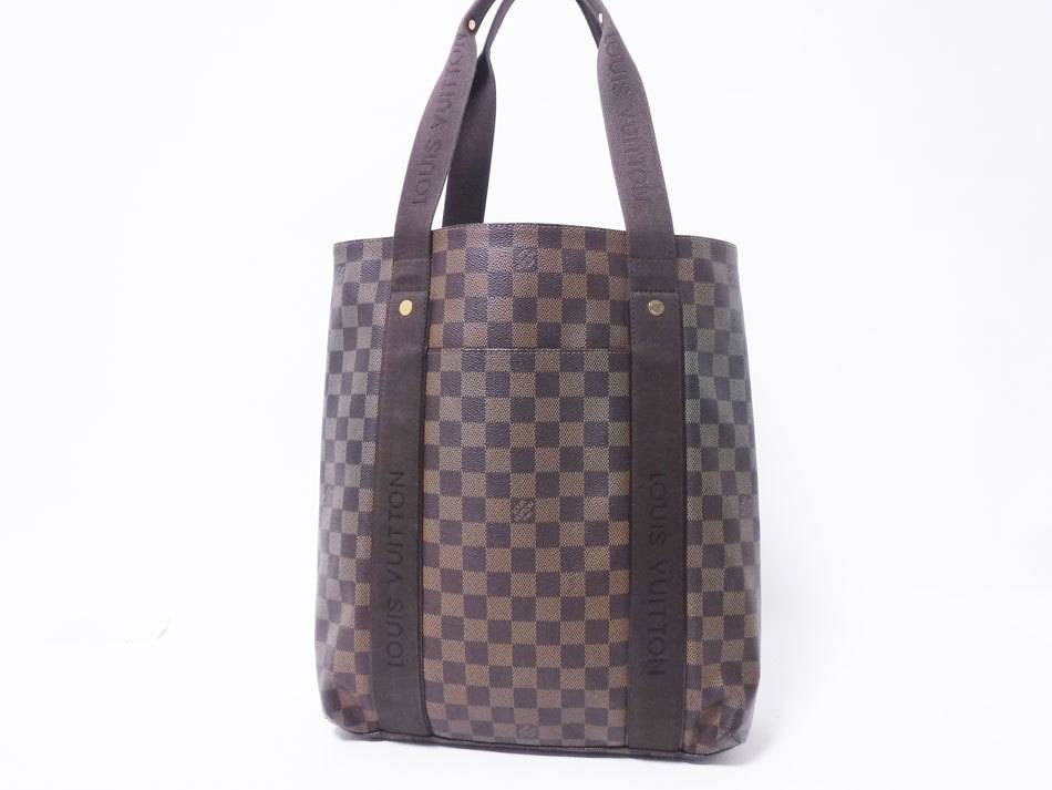 送料無料 LOUIS VUITTON ルイヴィトン ダミエ カバボブール トートバッグ ショルダーバッグ 縦型 N52006 中古_画像1