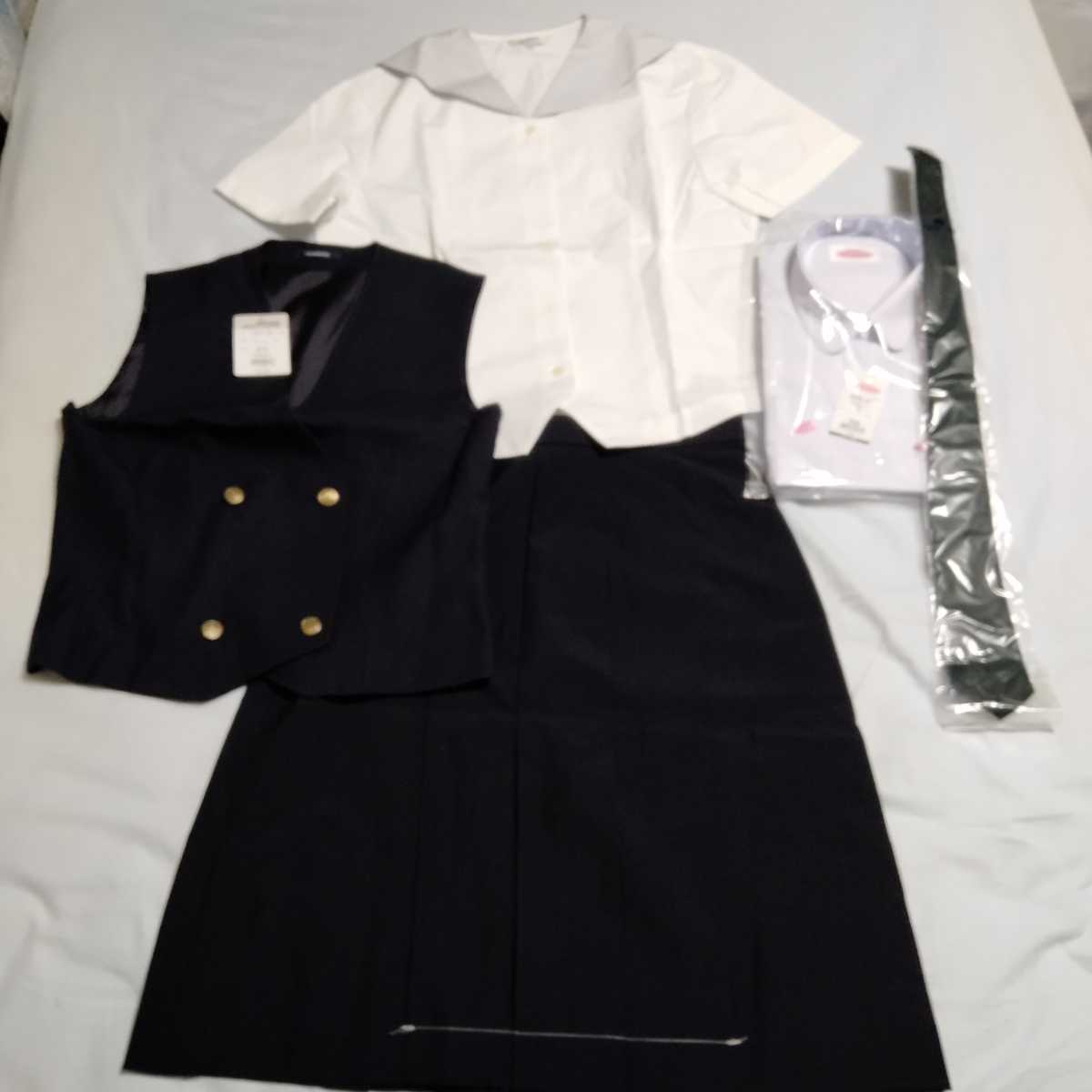 【未使用大きめサイズ】兵庫県 姫路飾西高校 夏制服一式